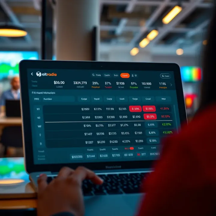 Illustration of fee comparison and user-friendly design elements in Nigerian online trading platforms