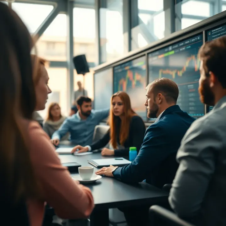 Community discussion area on TradingView showcasing trader insights and social interaction features