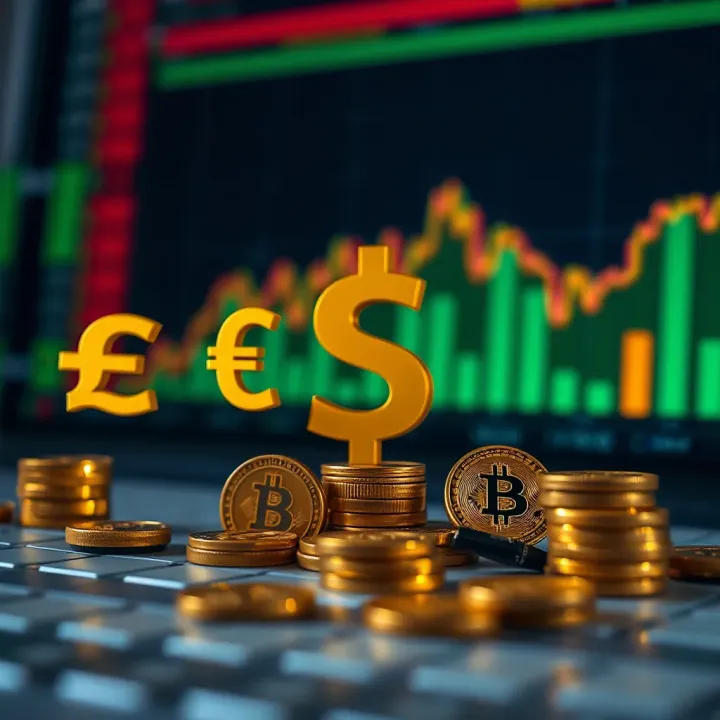 Illustration of currency symbols highlighting factors influencing forex market in Nigeria