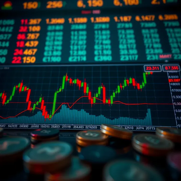 Graph showing Polygon Matic price trends with market indicators
