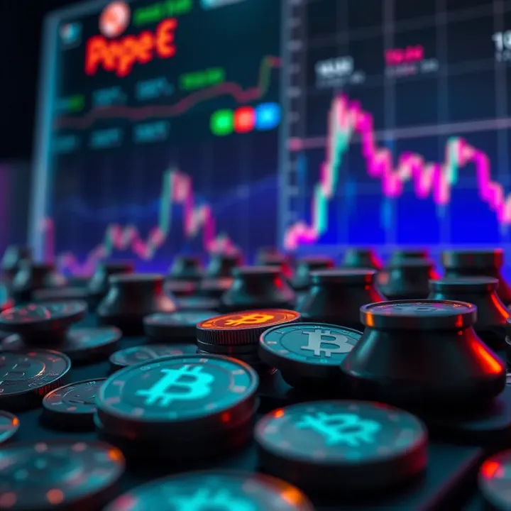 Illustration of factors influencing Pepe crypto value including investor sentiment and external market forces