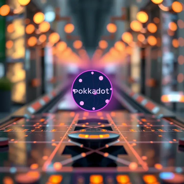 Illustration of Polkadot blockchain ecosystem highlighting technological features