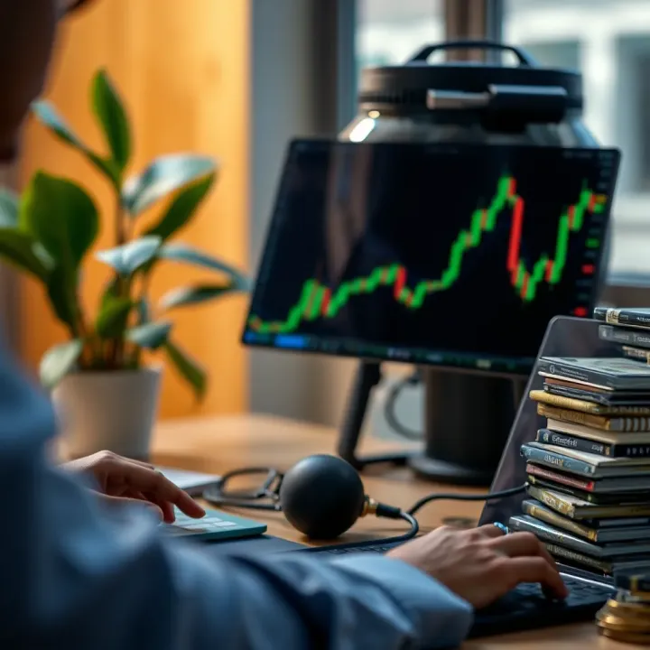 Visual representation of safe online trading practices and managing funds effectively on Quotex platform in Nigeria