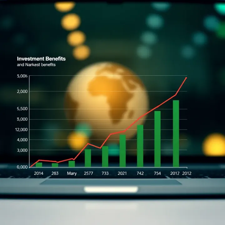 Graph illustrating growth of online trading and investment benefits in Nigeria