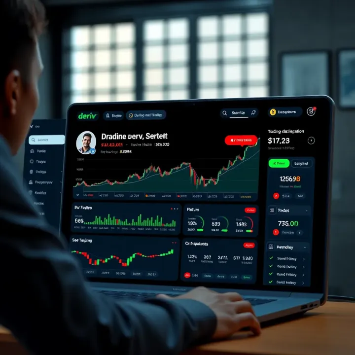 Dashboard overview of Deriv trading platform highlighting key features for Nigerian market users