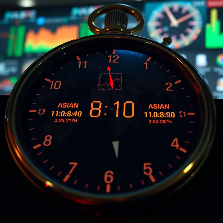 World clock highlighting Asian trading session alongside Nigerian local time