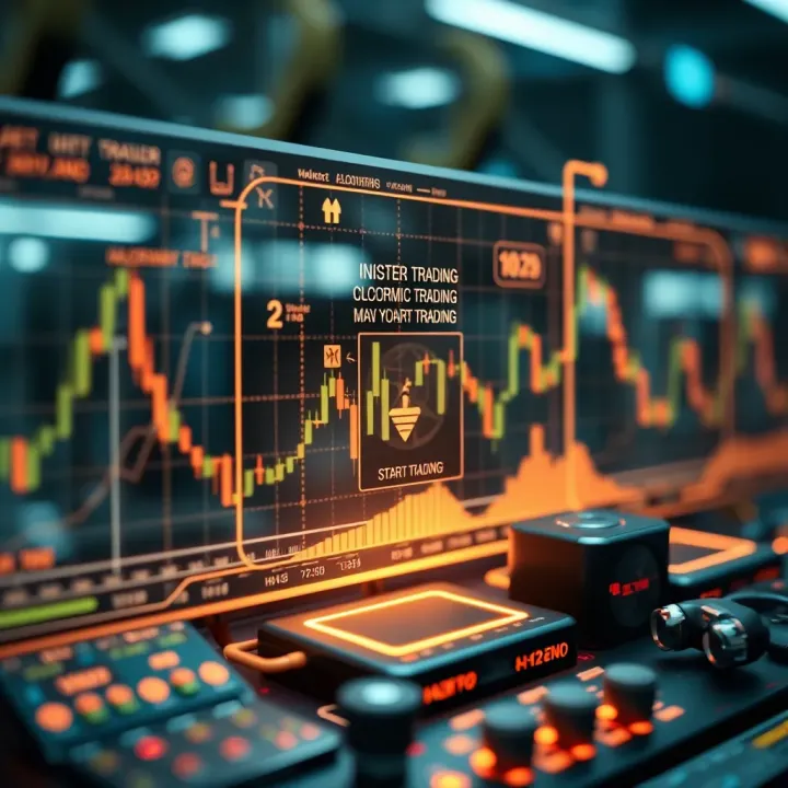 Conceptual graphic of algorithmic trading highlighting system integration with financial markets