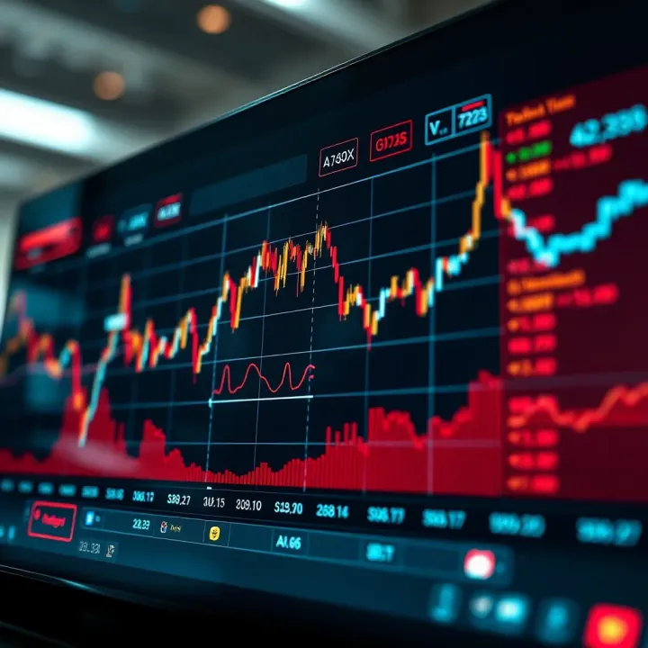 Graph showing AVAX token price fluctuations influenced by market trends and investor activity