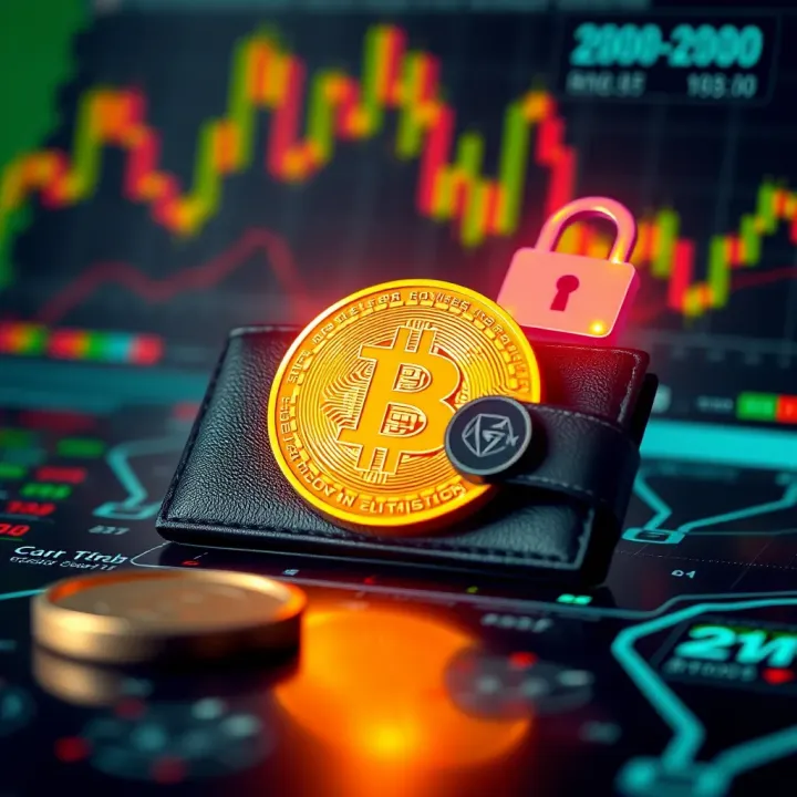 Conceptual graphic showing secure digital wallet and encryption elements for Bitcoin investment in Nigeria
