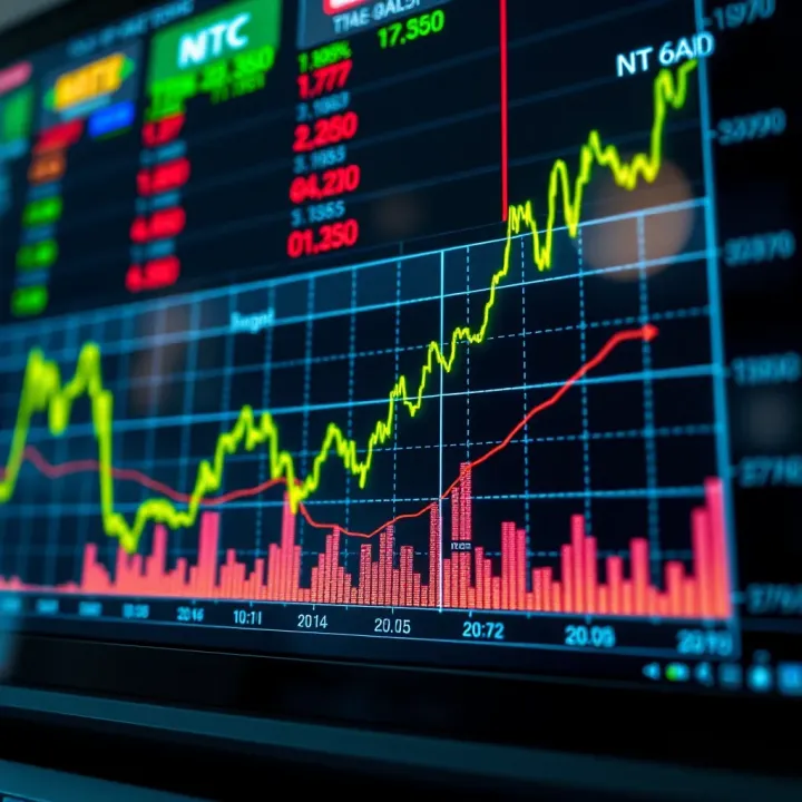Graph showing the upward trend of diverse Nigerian companies in the stock market