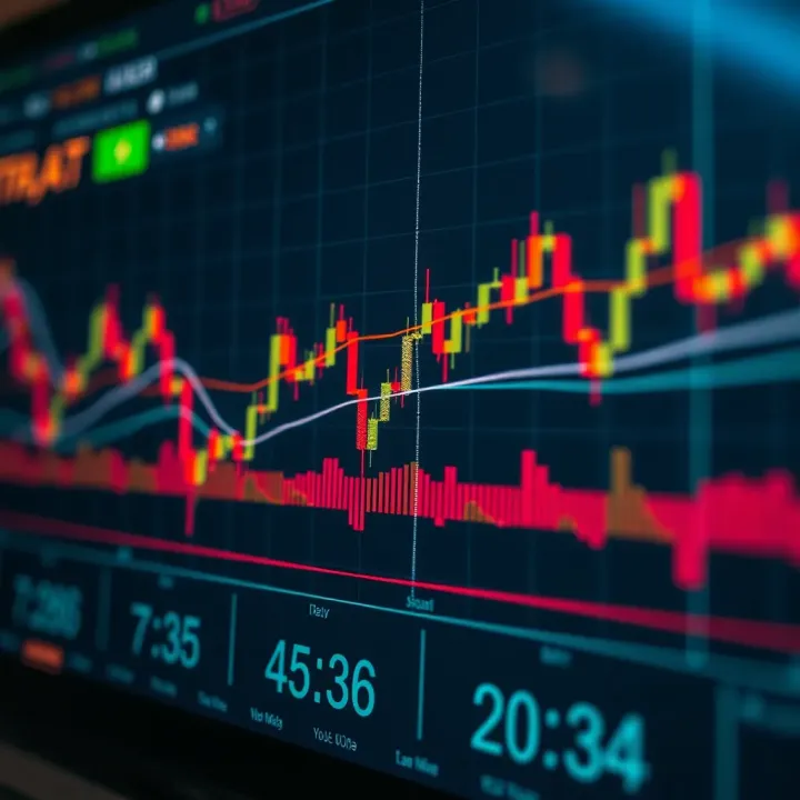Chart illustrating common technical analysis patterns with trend lines and price movements