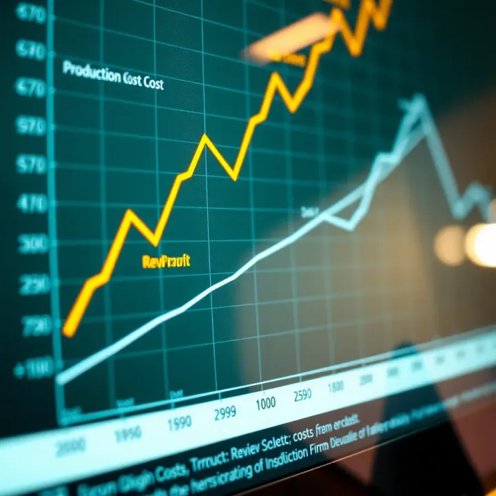 Graph showing the relationship between production costs, revenue, and profit to explain firm decision-making in economics
