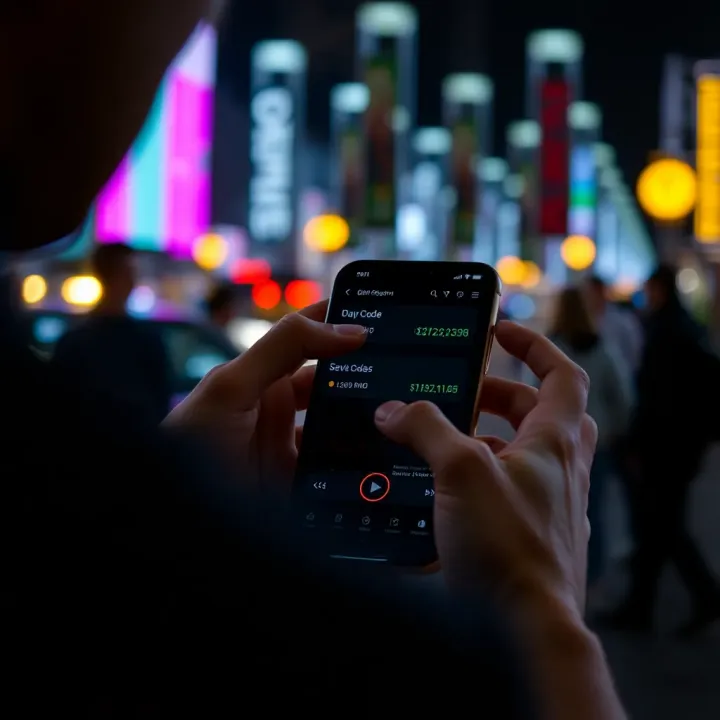 User accessing Gemz daily code on a smartphone screen