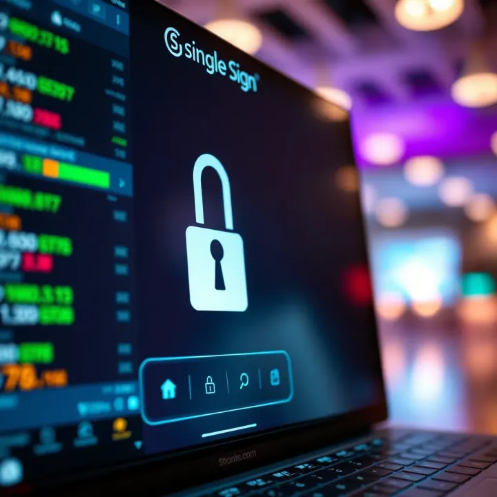 Visual representation of single sign-on integration enhancing security in Nigerian digital applications