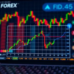 Graph showing the difference between bid and ask prices in forex trading