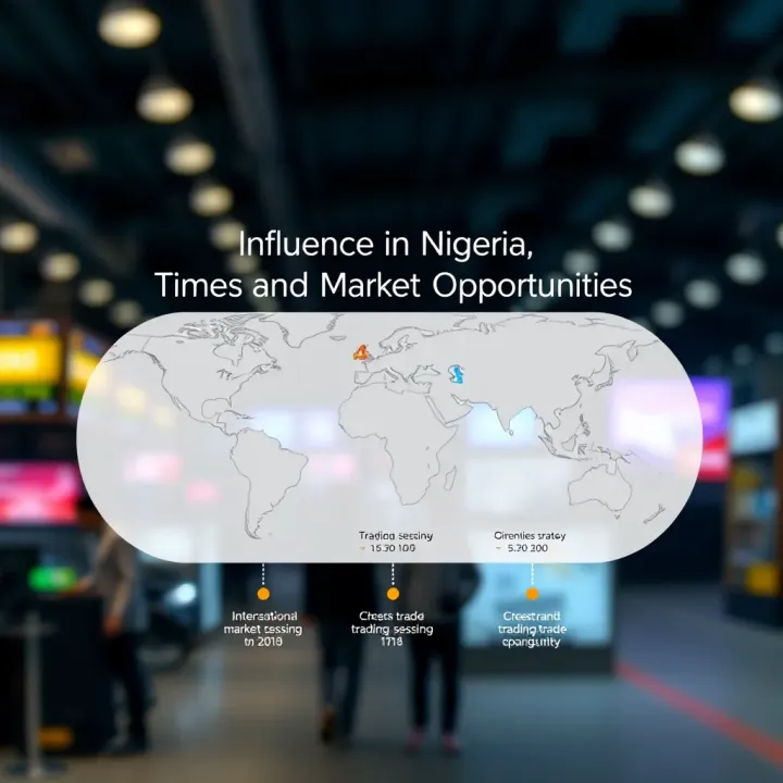 Diagram illustrating the impact of international trading sessions on Nigerian market opportunities