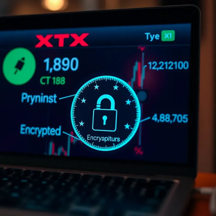 Security features of XT Exchange highlighting encryption and two-factor authentication