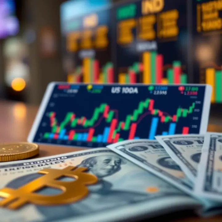 Illustration of factors affecting currency exchange including economic indicators and geopolitical events