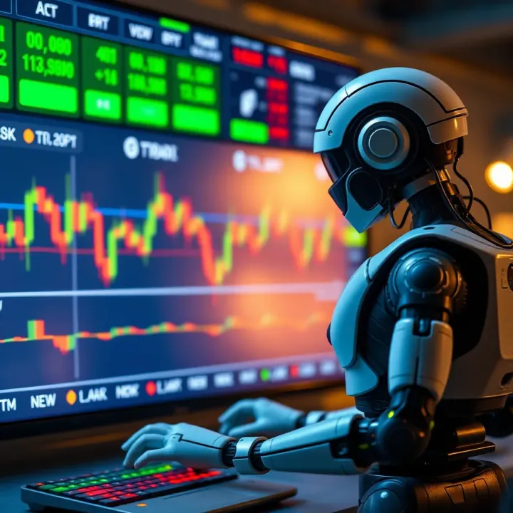 Graphical representation of automated trading bot interacting with Binary.com platform