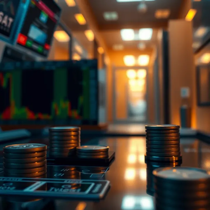 Conceptual illustration of evaluating investment risks and opportunities