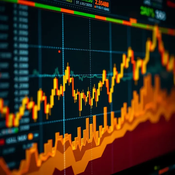 Graph illustrating the impact of geopolitical events and technical analysis on gold trading trends
